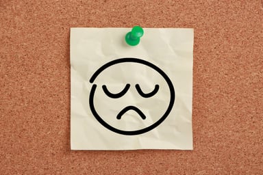 Frowning face drawing
