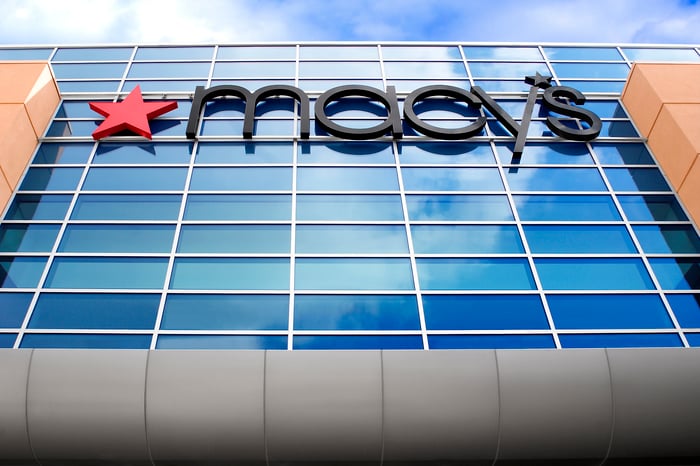 The exterior of a Macy's