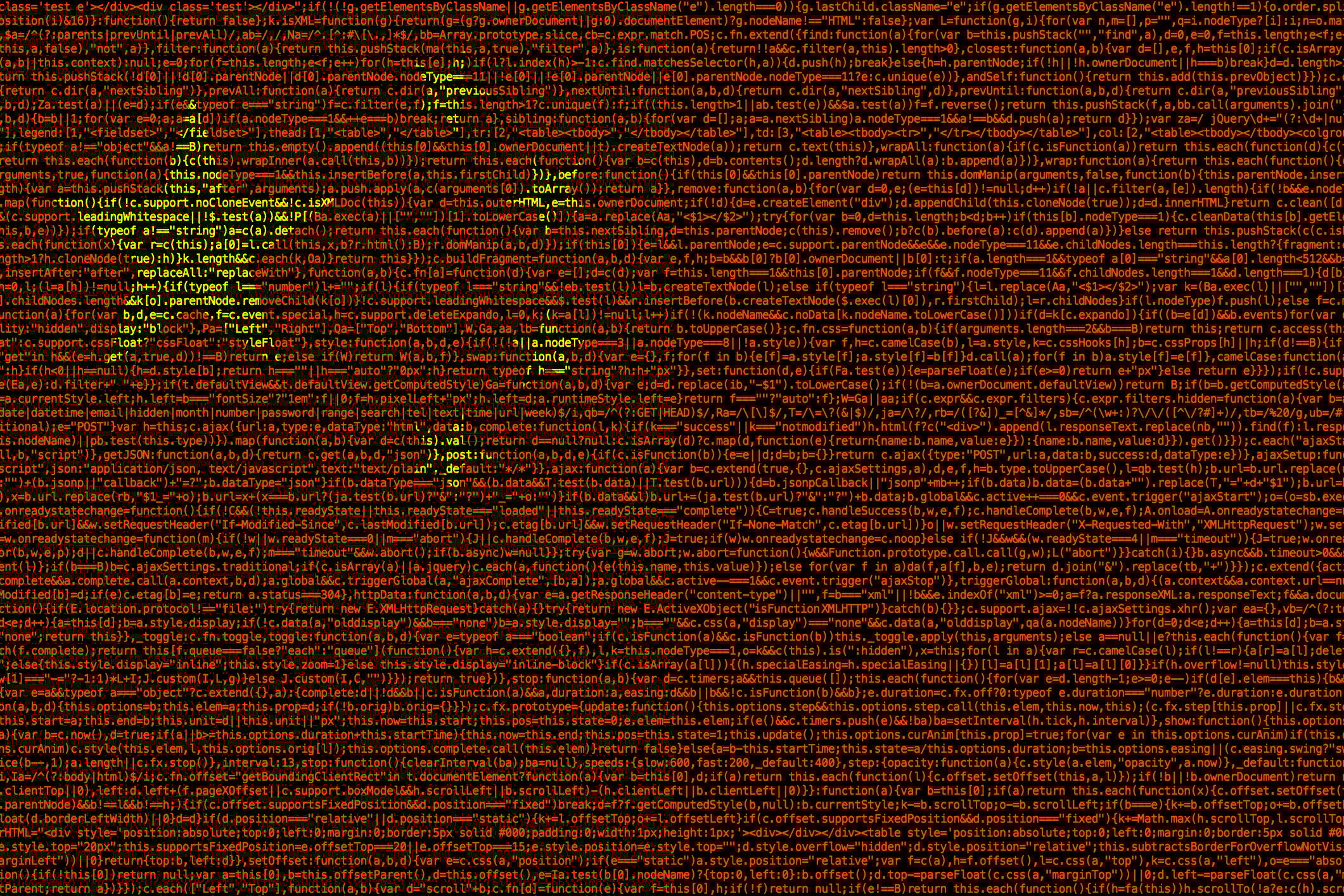 A Chinese flag comprised of computer code.