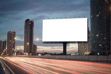 blank billboard advertising