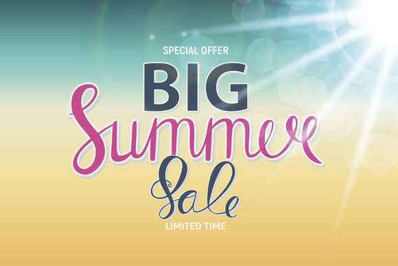 Sign reading "Special Offer -- Big Summer Sale -- Limited Time"