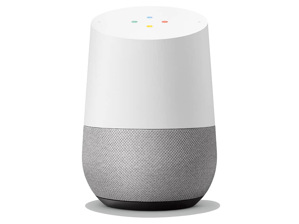 A Google Home smart speaker