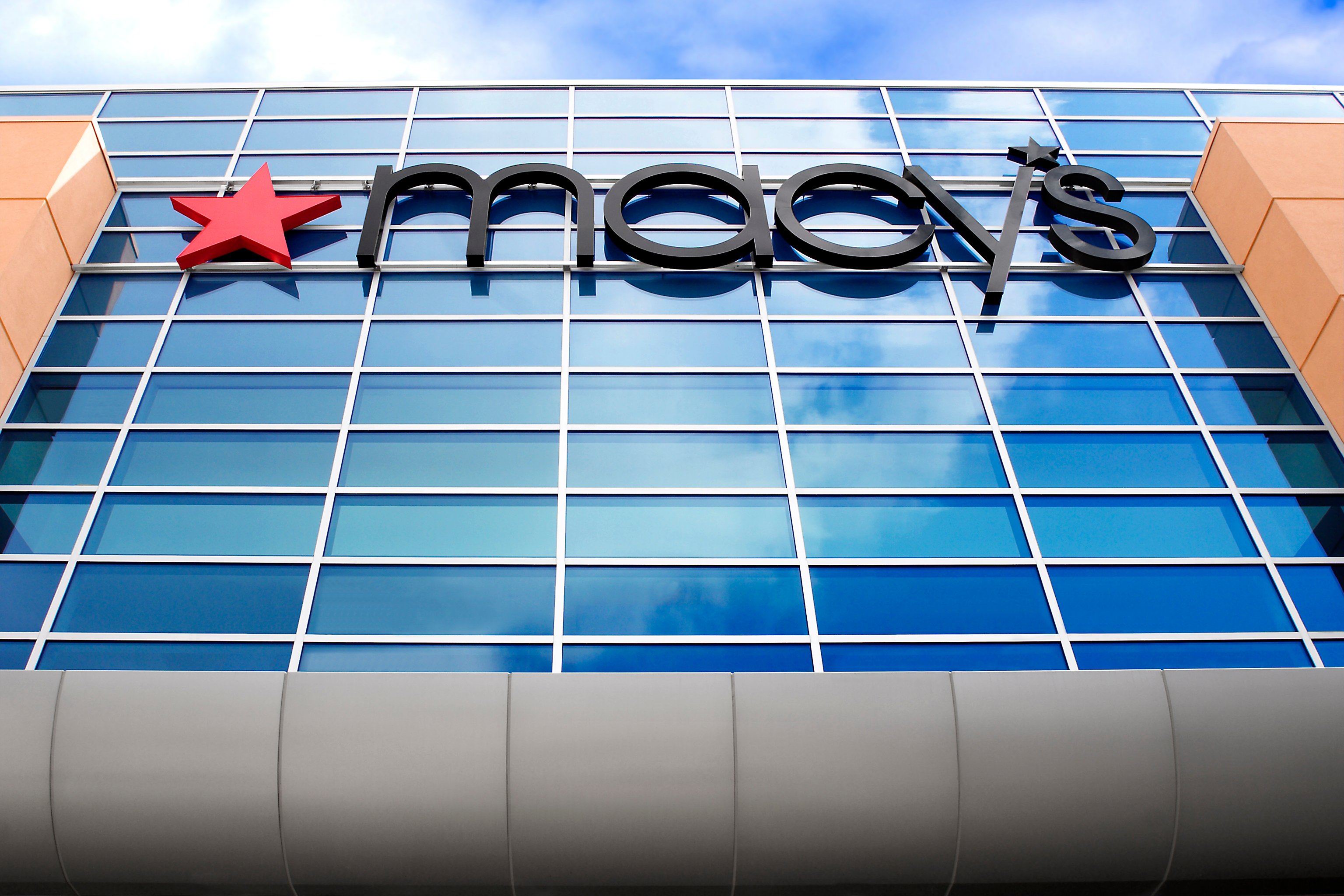 The exterior of a Macy's store.