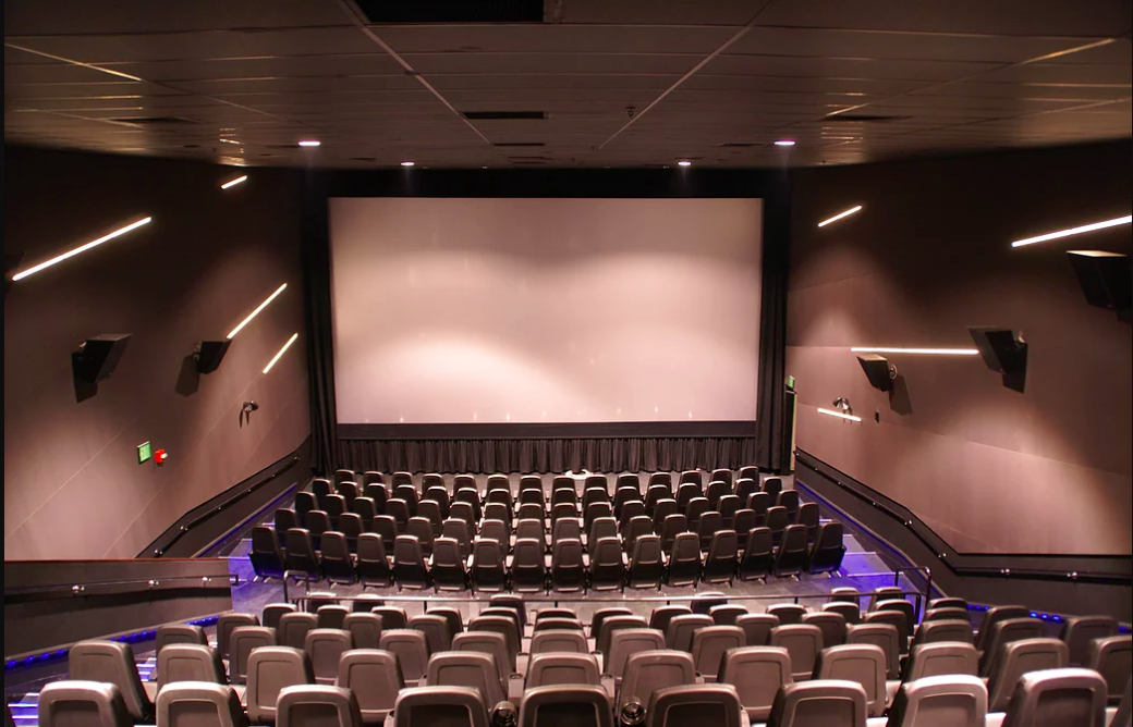 Interior of a Landmark Theatres screen.
