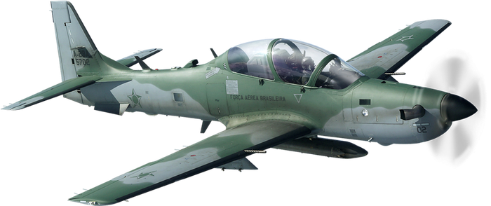 Super Tucano turboprop fighter plane