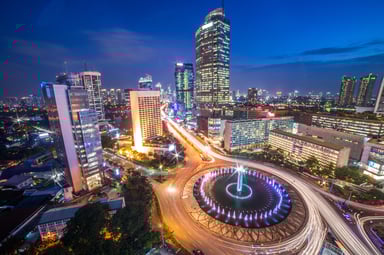 Jakarta at night