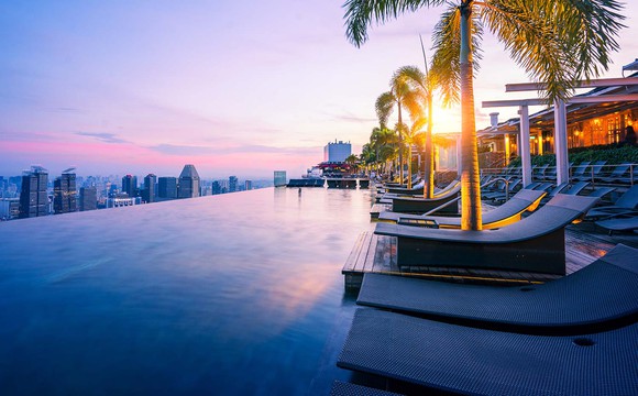 The Infinity Pool at Marina Bay Sands.