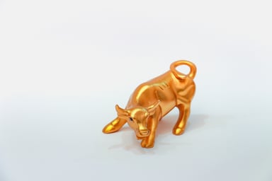 Tiny golden bull