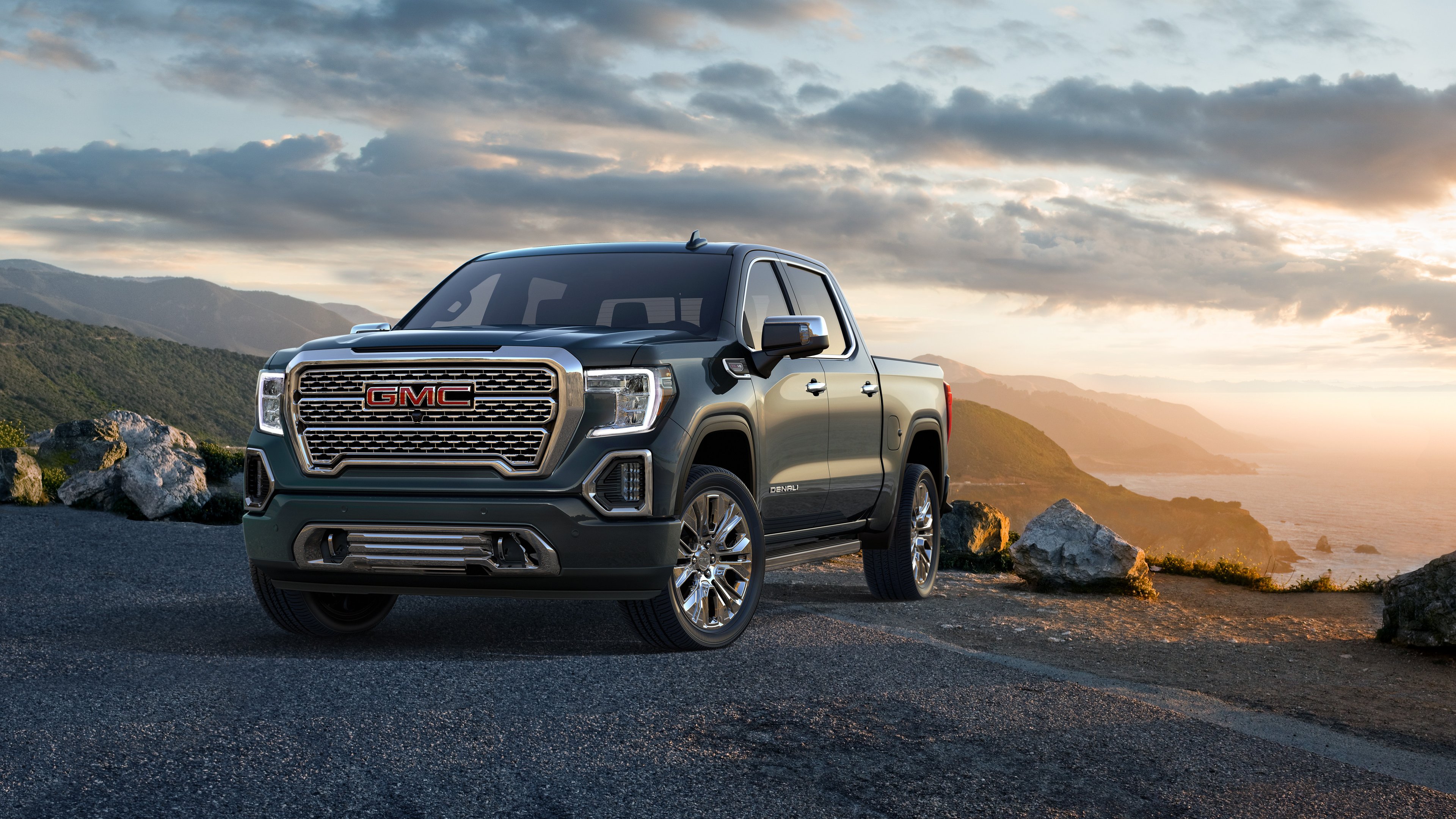 A 2019 GMC Sierra Denali, an upscale full-size pickup truck.