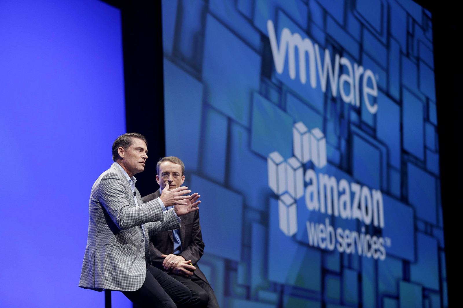 Executives presenting at VMworld