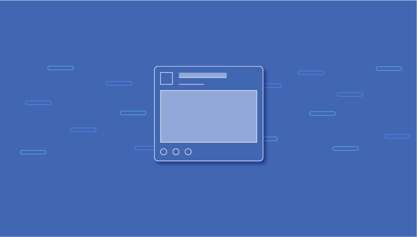 Generic illustration of a News Feed post