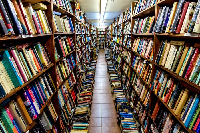 Alley full of books