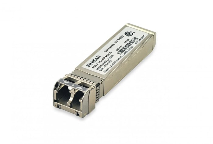 A Finisar short wavelength optical transceiver.