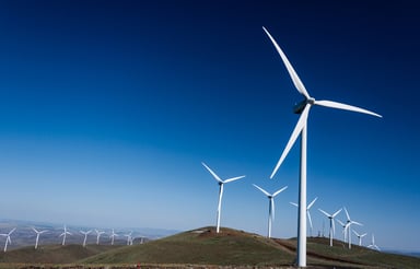Wind Farm In the Hills