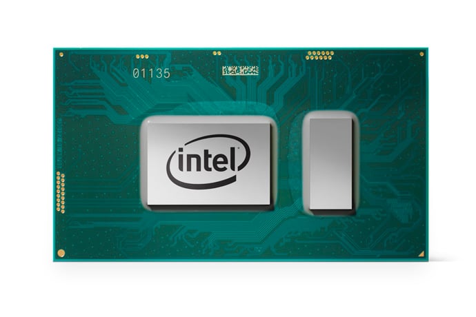 An Intel 8th generation Core processor.
