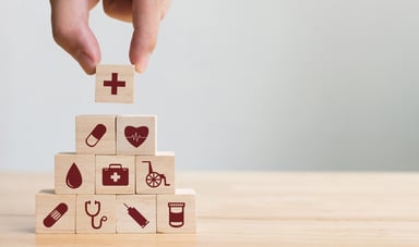 Healthcare wood blocks