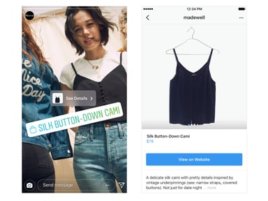 IG shopping example