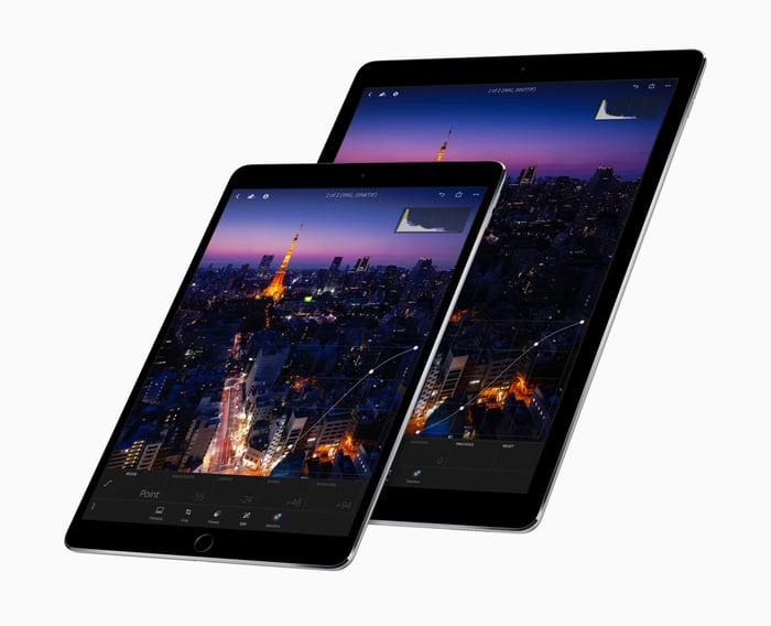 Apple's 10.5-inch and 12.9-inch iPad Pro tablets.