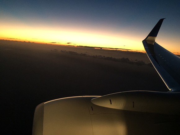 A Boeing 737 MAX in flight.