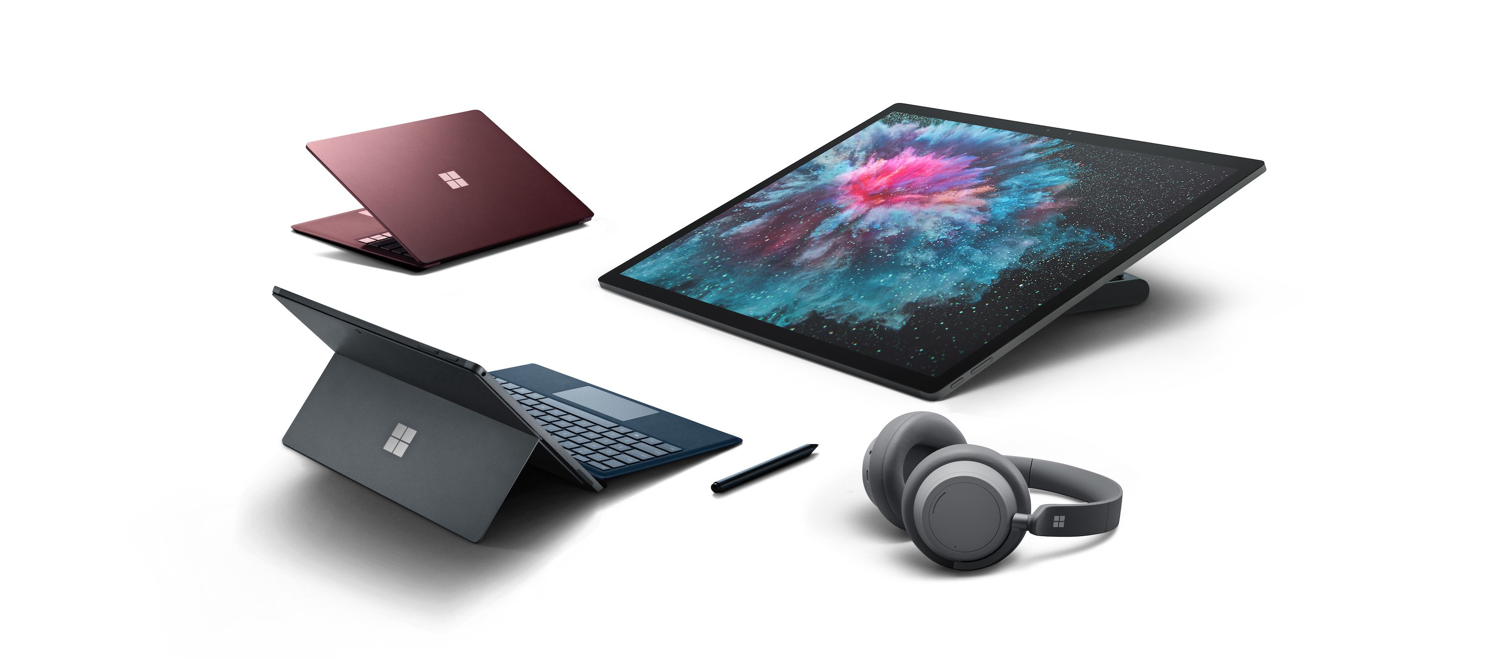 New Surface products collected around each other
