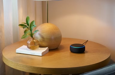 Echo Dot, Charcoal, Side Table