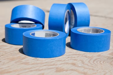 Blue Tape on Table