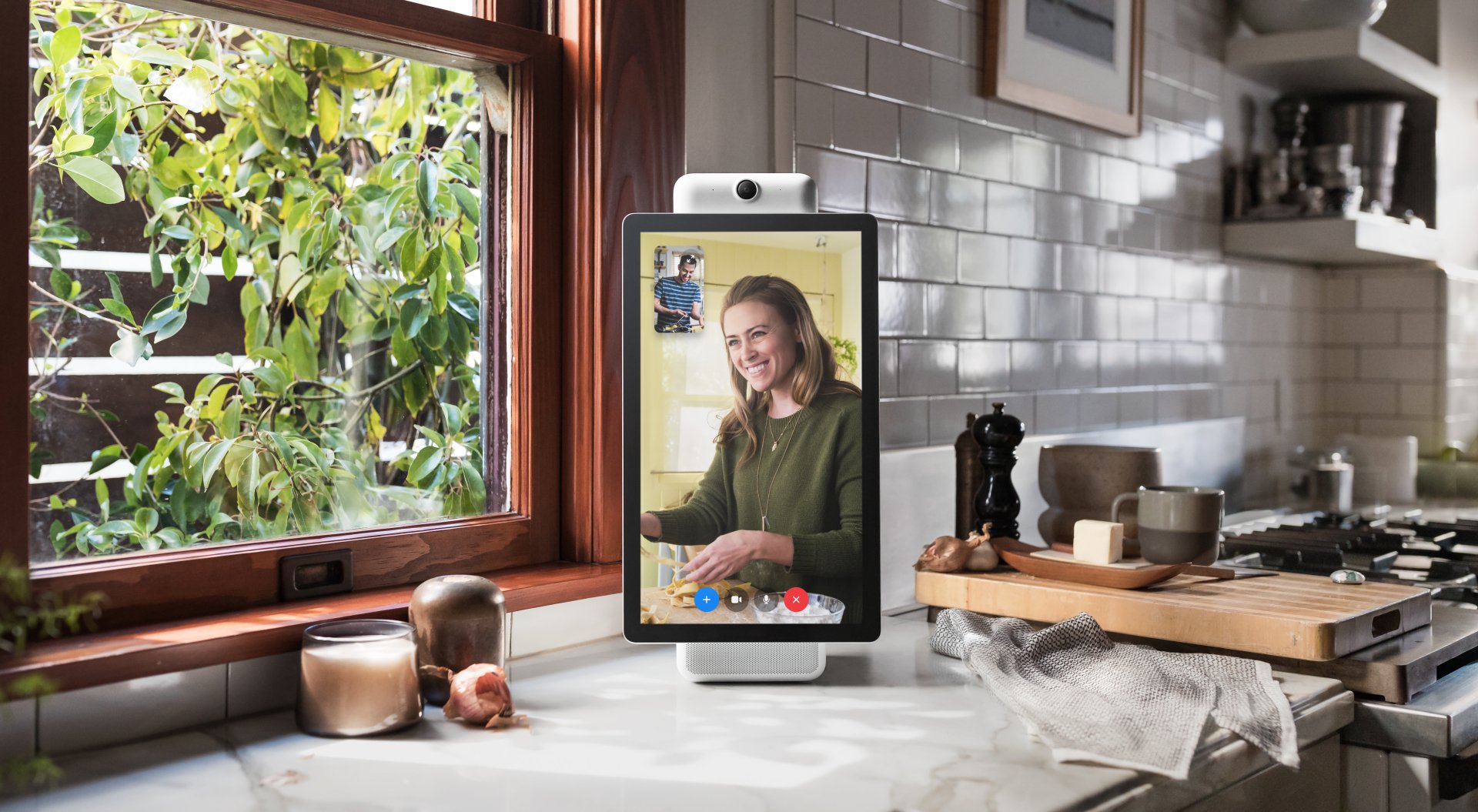 Portal+ on a kitchen counter