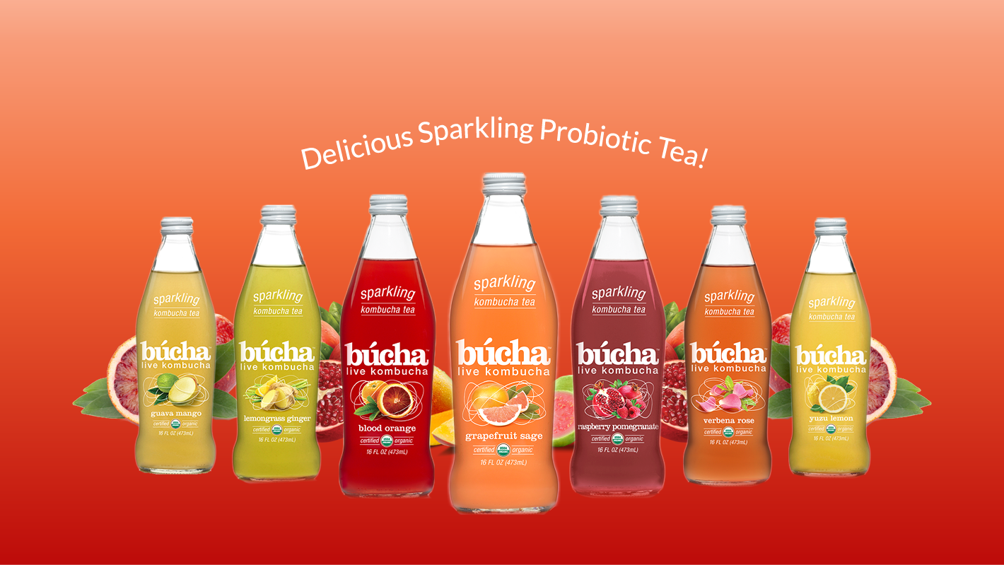New Age's line of kombucha drinks.