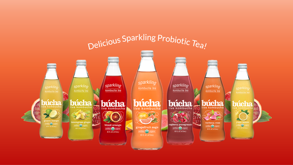 New Age's line of kombucha drinks.