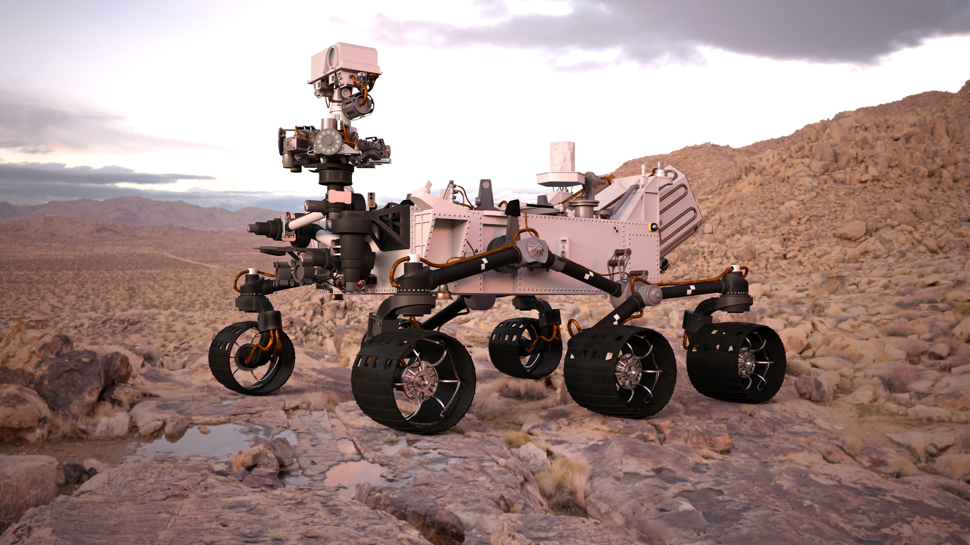 A Mars rover.