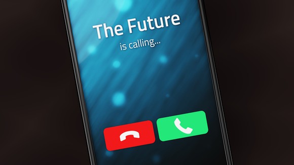 Incoming call from The Future on a smartphone.