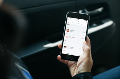 PayPal app displayed on smartphone