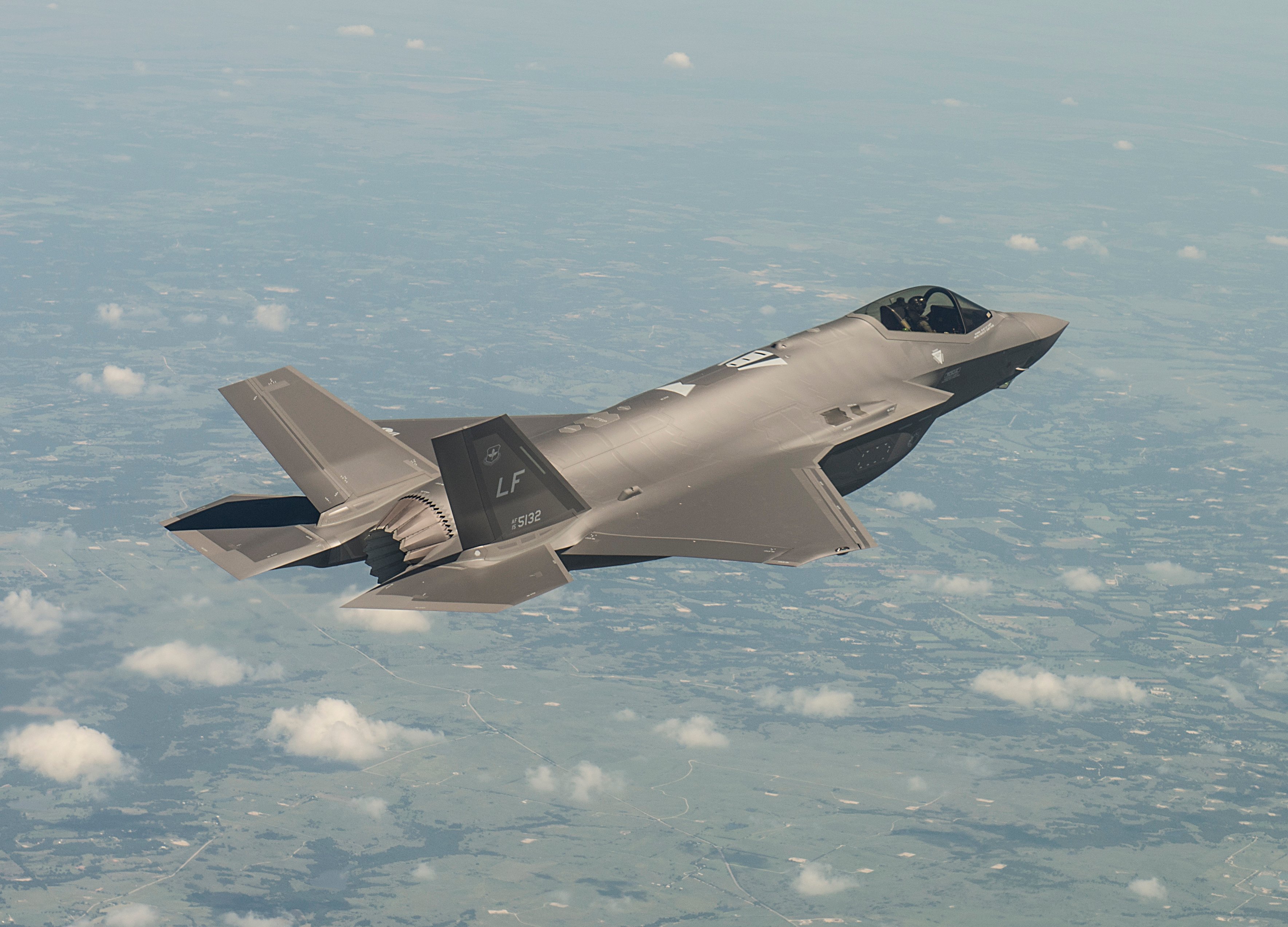 Lockheed Martin's F-35A in flight.