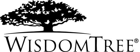 Logo showing a tree and the WisdomTree trademark.