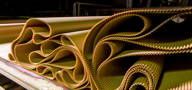 Cardboard Sheets at a Mill