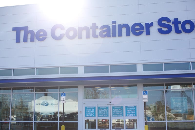 The entrance to a Container Store in Tampa