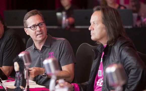 T-Mobile COO Mike Sievert and CEO John Legere.
