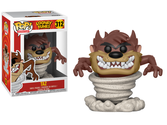 A Tasmanian Devil Funko Pop doll.