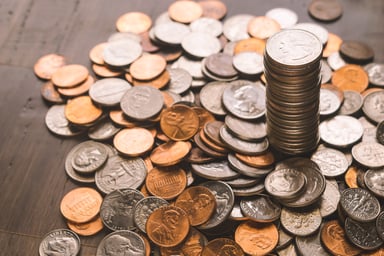 stacks of coins