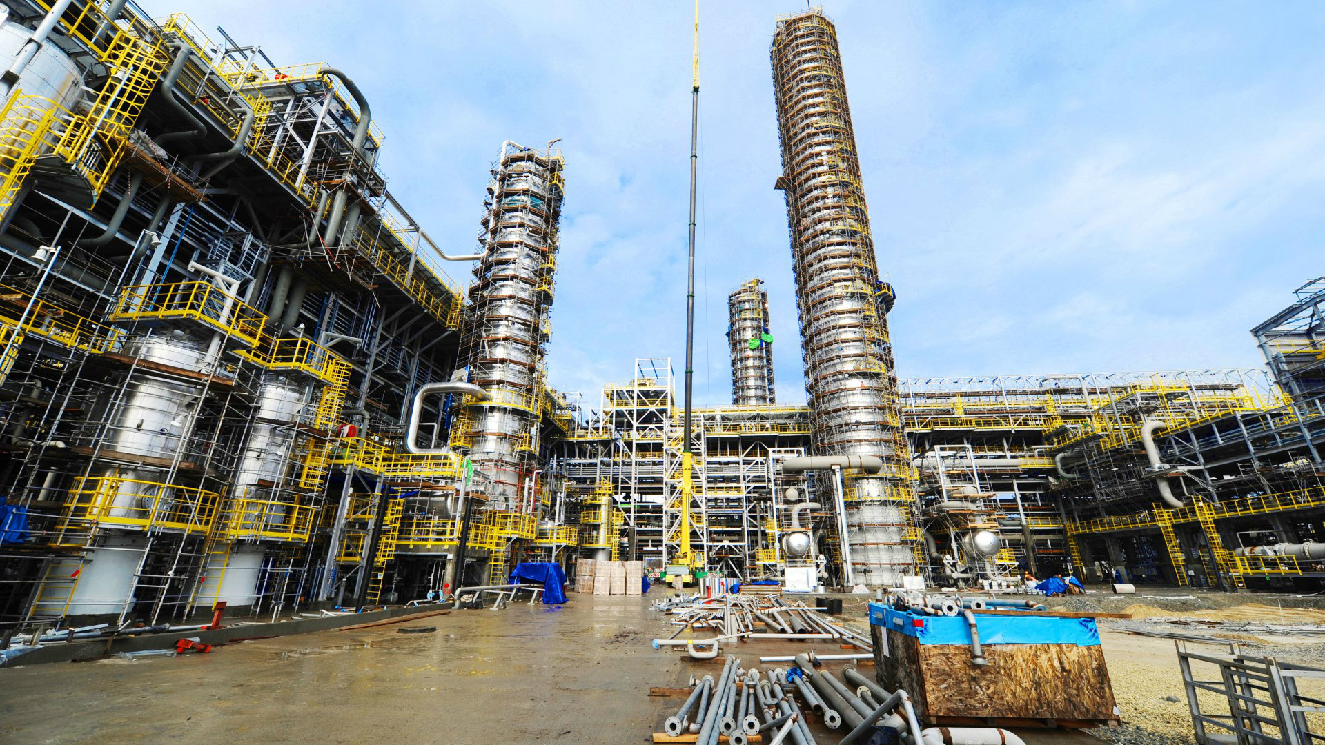 A polypropylene production complex in Russia.