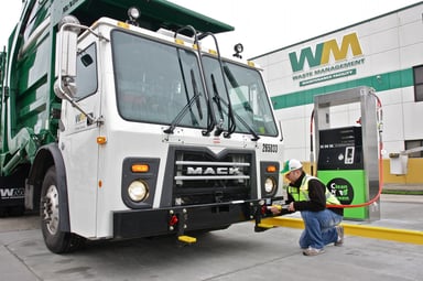 waste management truck