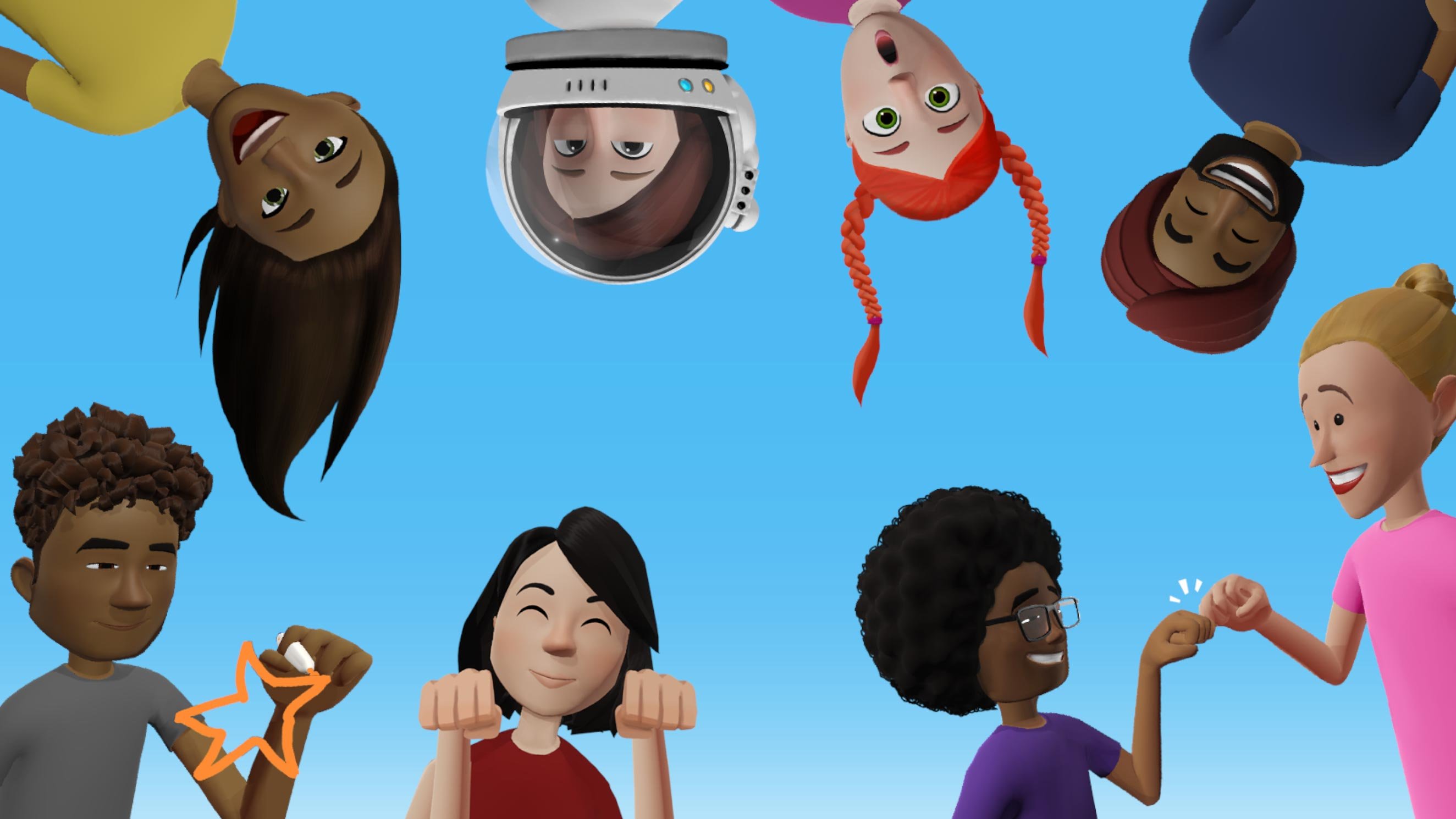Facebook Spaces avatars.