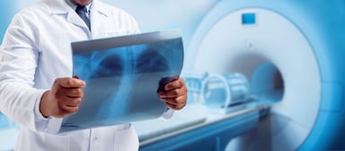 Doctor and MRI machine