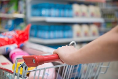 full grocery cart