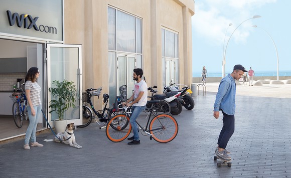 Employees at Wix offices