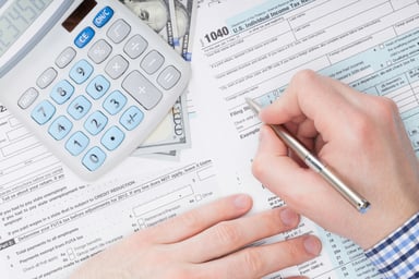 Taxes filling out forms