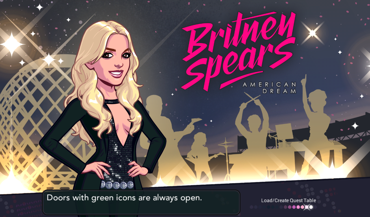 Cover are for Glu Mobile's Britney Spears mobile gaming app.