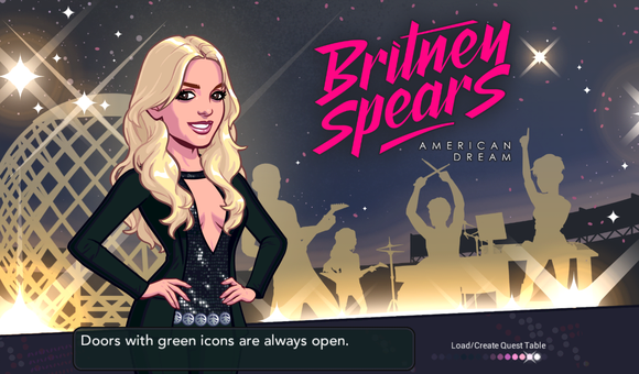 Cover are for Glu Mobile's Britney Spears mobile gaming app.