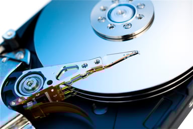 Hard drive with three platters