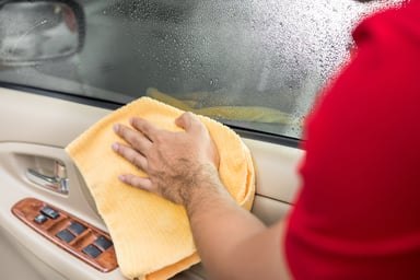 Cleaning car interior